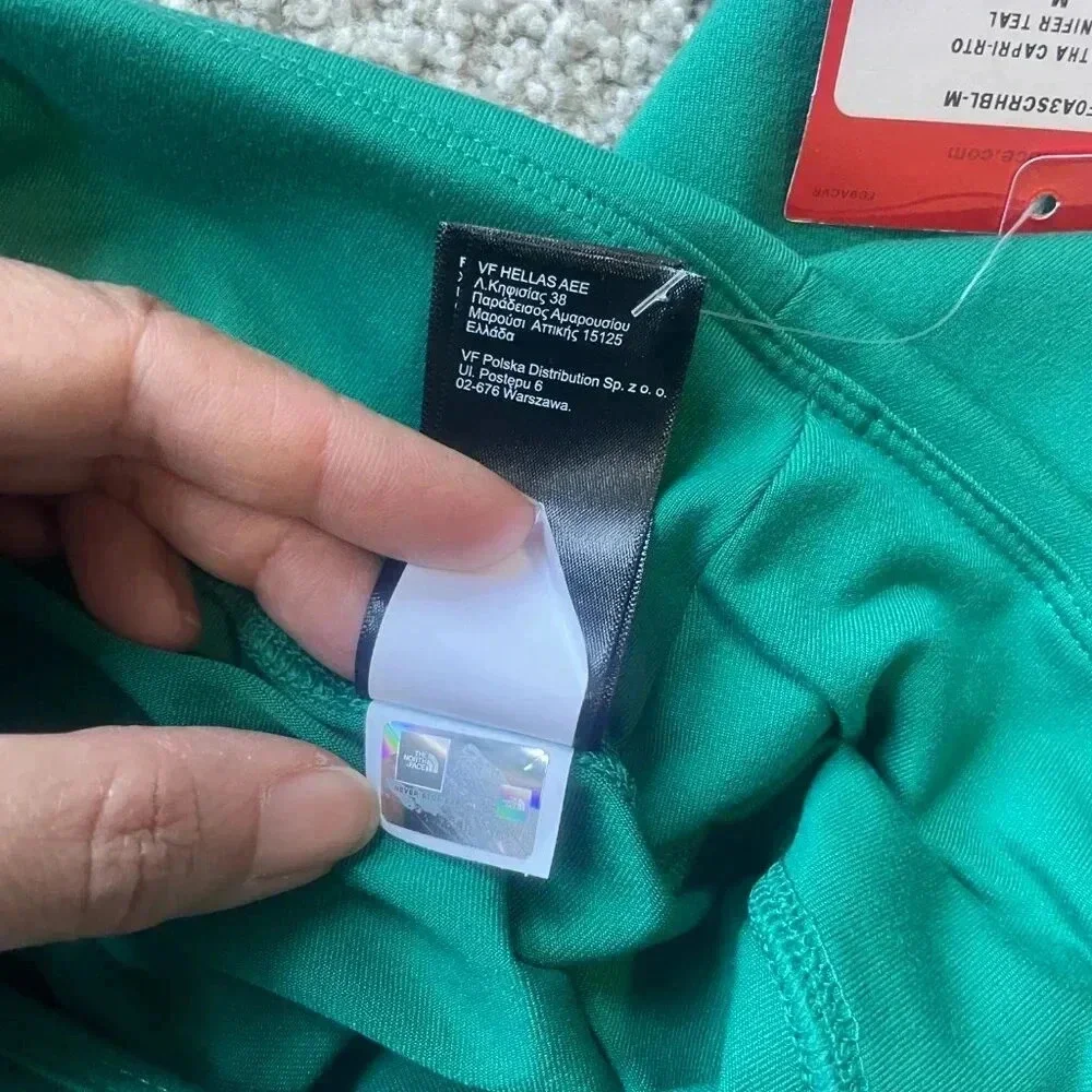 NWT The North Face Womens Hatha Capri Leggings Green Active Wear - Picture 4 of 12